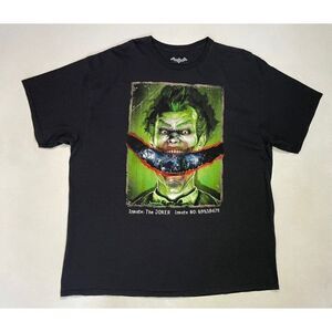 Batman DC Comics Joker Big Face Graphic T-shirt Men XXL Black Short Sleeve